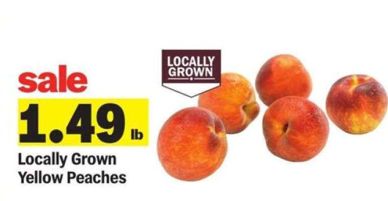 Locally Grown Yellow Peaches