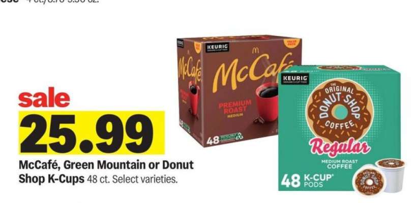 McCafé, Green Mountain or Donut Shop K-Cups