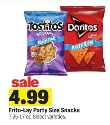 Frito Lay Party Size Snacks