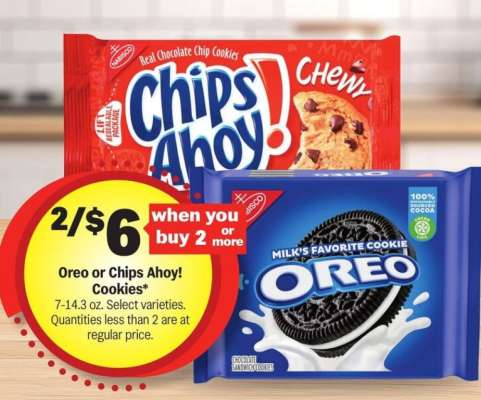 Oreo or Chips Ahoy! Cookies*