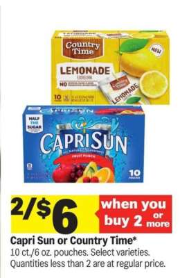 Capri Sun or Country Time