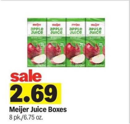 Meijer Juice Boxes