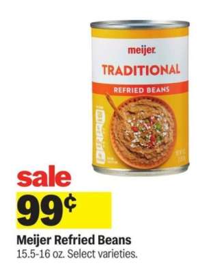 Meijer Refried Beans