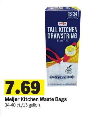 Meijer Kitchen Waste Bags
