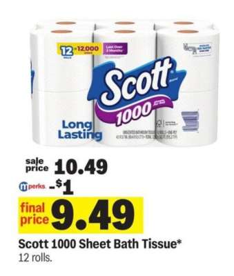 Scott 1000 Sheet Bath Tissue*