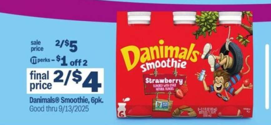 Danimals Smoothie, 6pk