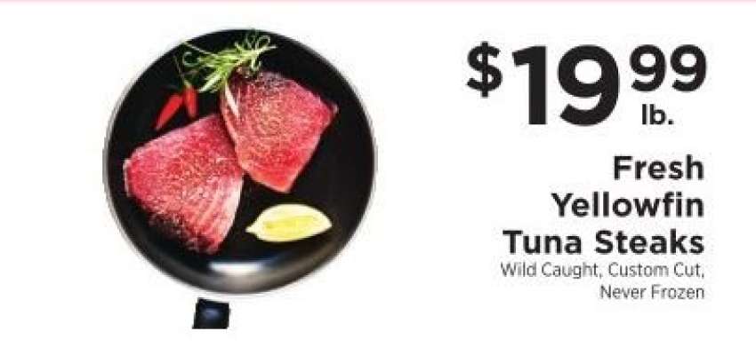 Fresh Yellowfin Tuna Steaks