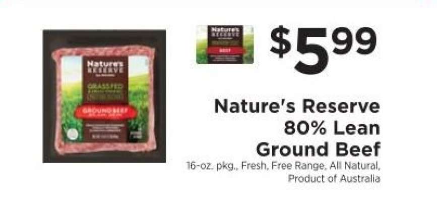Nature's Reserve 80% Lean Ground Beef
