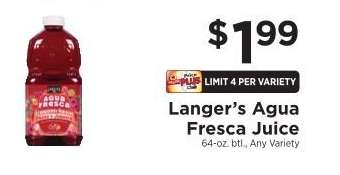 Langer’s Agua Fresca Juice