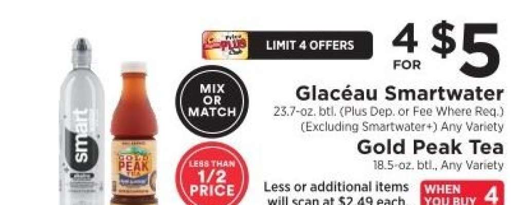 Glacéau Smartwater / Gold Peak Tea
