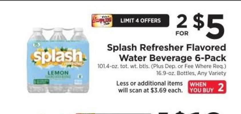 Splash Refresher Flavored Water Beverage 6-Pack