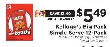 Kellogg's Big Pack Single Serve 12-Pack