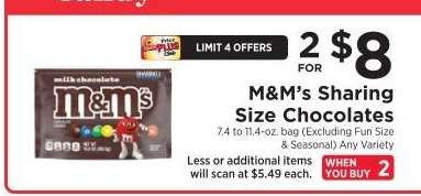 M & M' s Sharing Size Chocolates