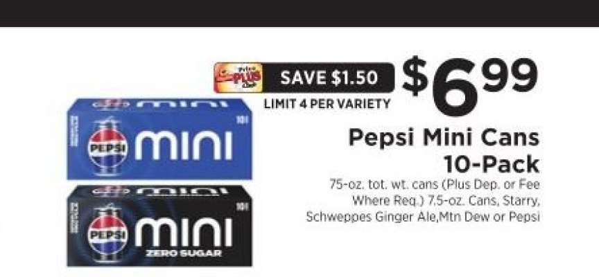 Pepsi Mini Cans 10-Pack