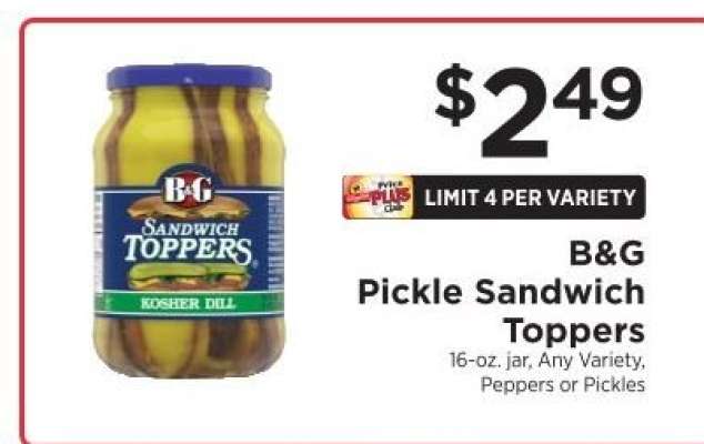 B&G Pickle Sandwich Toppers