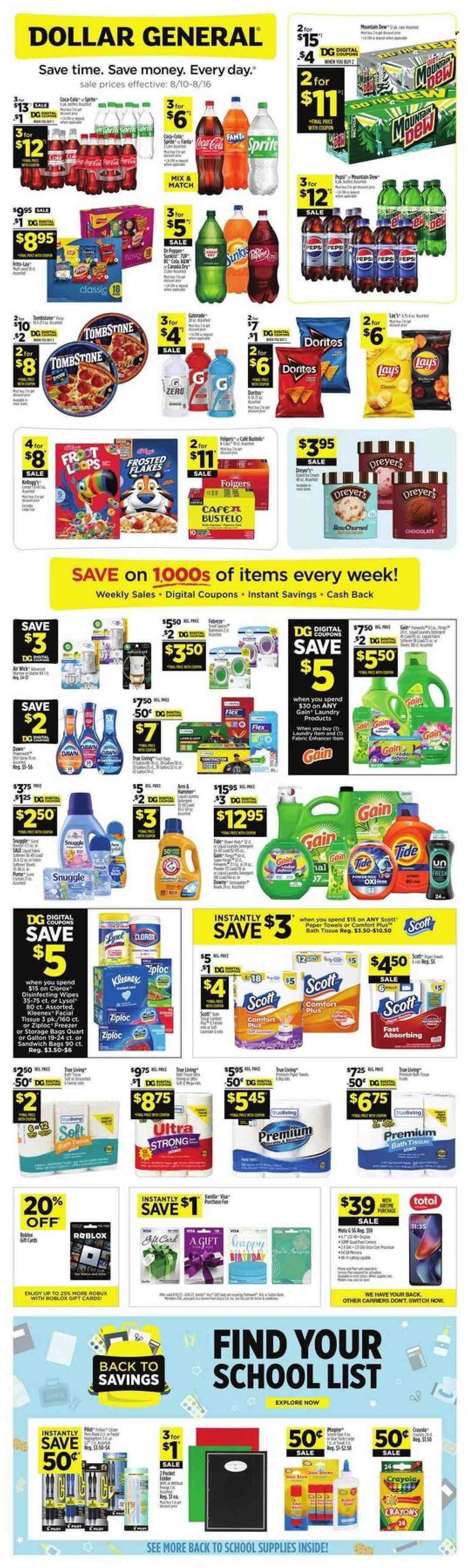 Dollar General ad - 08/10/2025 - 08/16/2025. Page 1