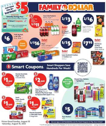 Family Dollar Flyer - 08/10/2025 - 08/16/2025.