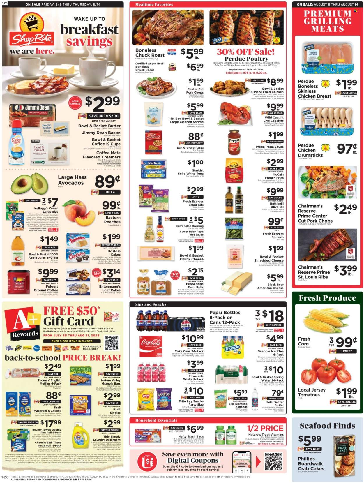 ShopRite ad - 08/08/2025 - 08/14/2025. Page 1