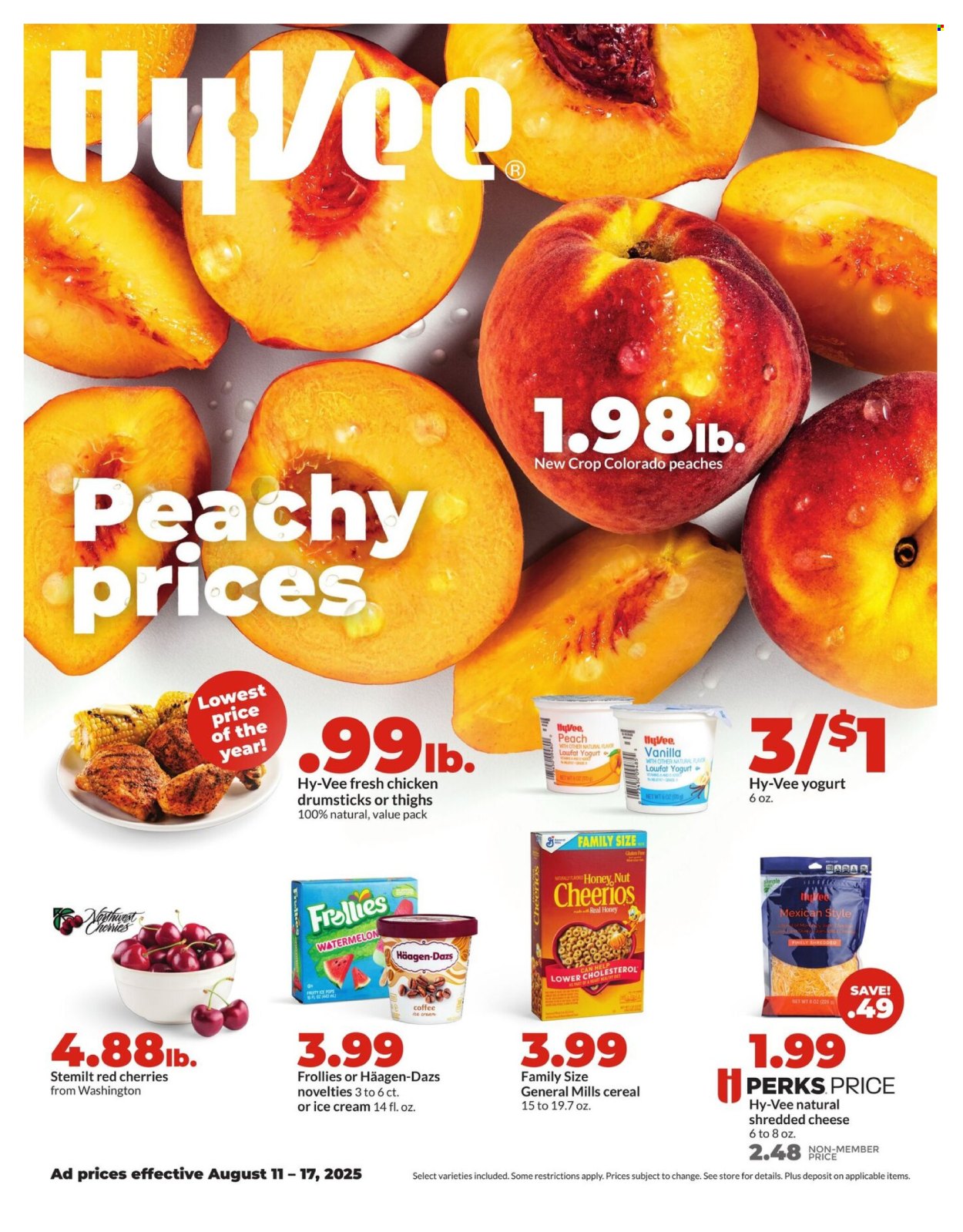 Hy-Vee ad - 08/11/2025 - 08/17/2025. Page 1