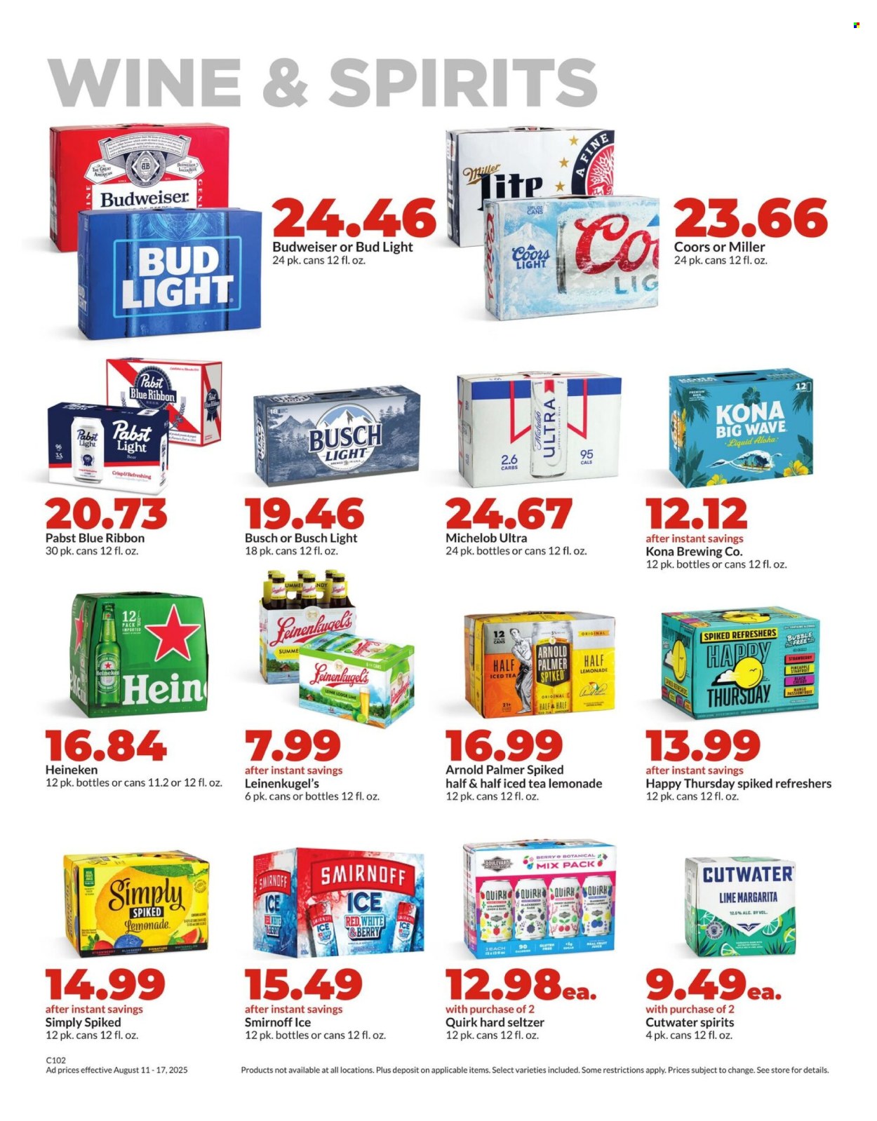 Hy-Vee ad - 08/11/2025 - 08/17/2025. Page 42