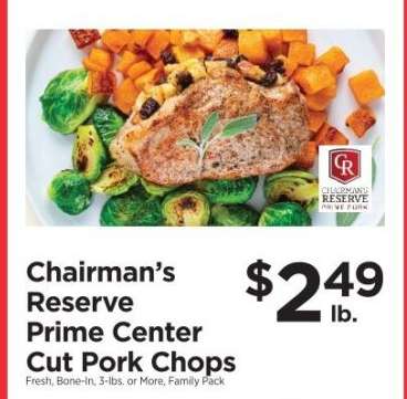 Chairman's Reserve Prime Center Cut Pork Chops