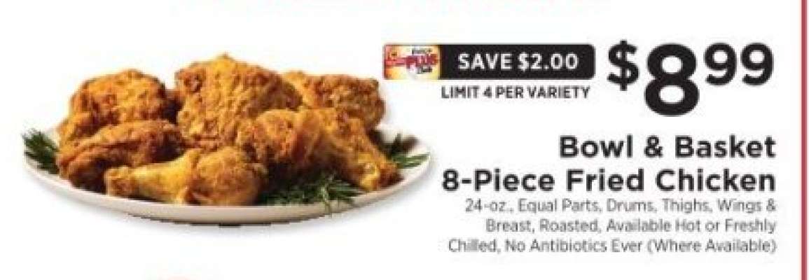 Bowl & Basket 8-Piece Fried Chicken