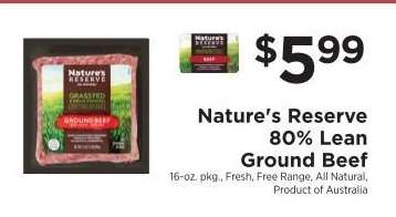 Nature's Reserve 80% Lean Ground Beef