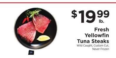 Fresh Yellowfin Tuna Steaks