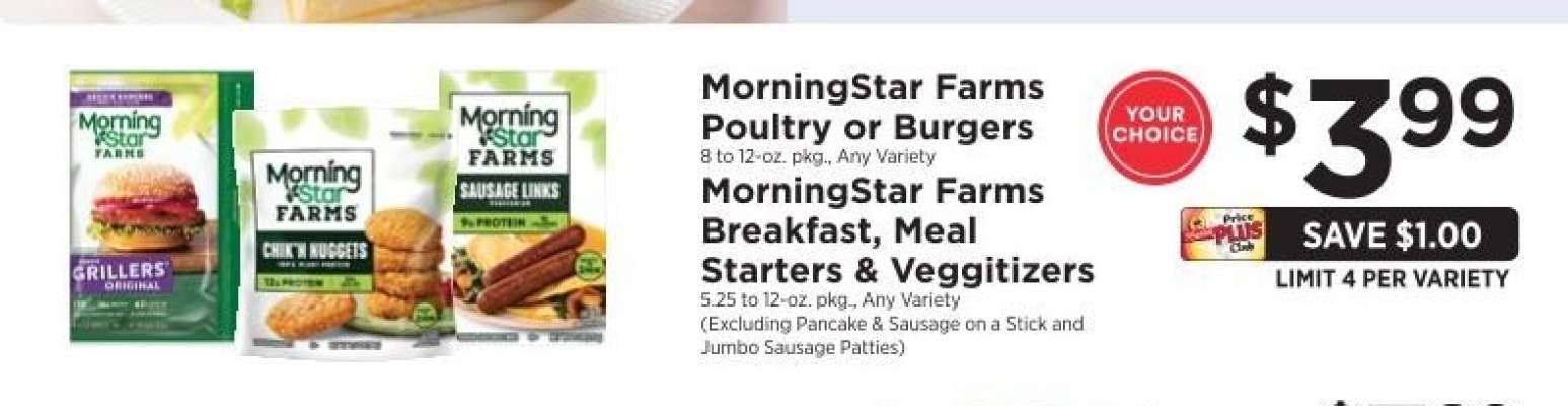 MorningStar Farms Poultry or Burgers