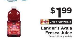 Langer’s Agua Fresca Juice