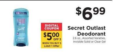 Secret Outlast Deodorant