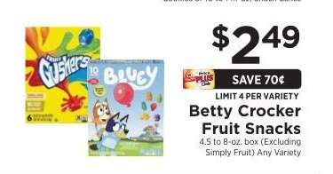 Betty Crocker Fruit Snacks