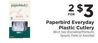 Paperbird Everyday Plastic Cutlery