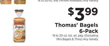 Thomas' Bagels 6-Pack