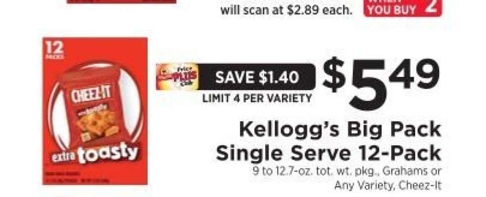 Kellogg's Big Pack Single Serve 12-Pack