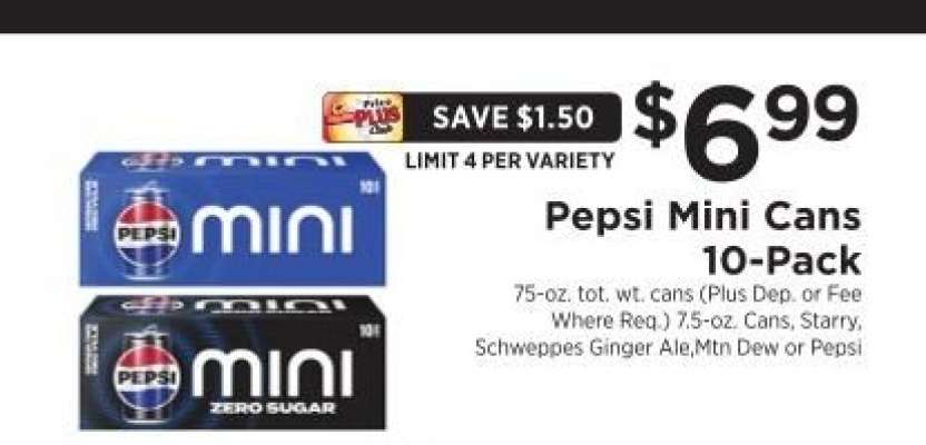 Pepsi Mini Cans 10-Pack