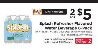 Splash Refresher Flavored Water Beverage 6-Pack