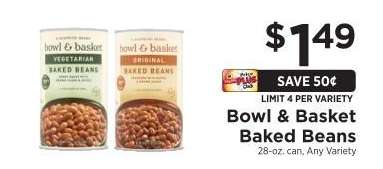 Bowl & Basket Baked Beans