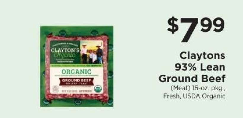 Claytons 93% Lean Ground Beef
