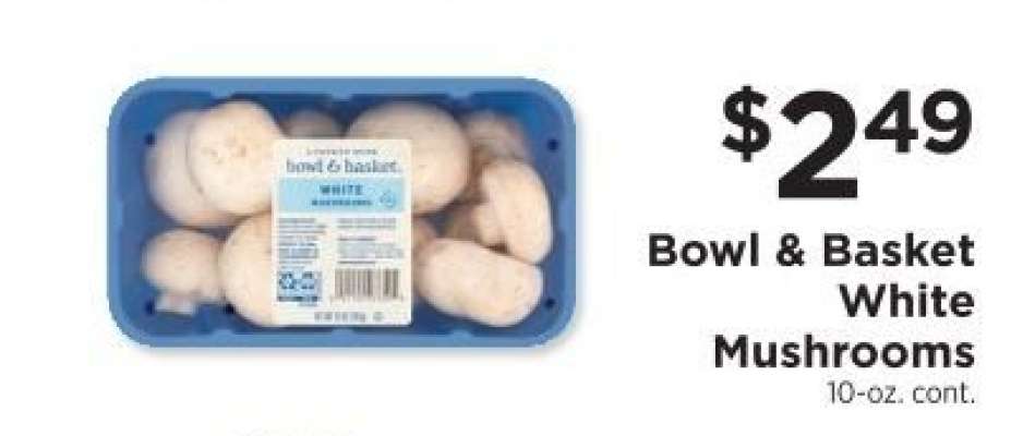 Bowl & Basket White Mushrooms