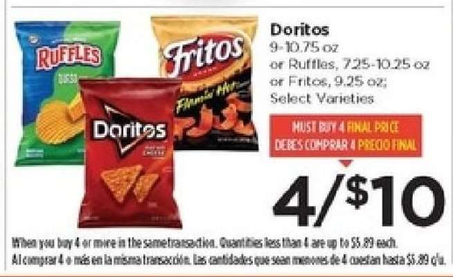 Doritos, Ruffles or Fritos