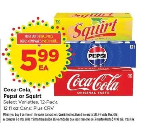 Coca-Cola, Pepsi or Squirt
