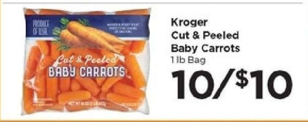 Kroger Cut & Peeled Baby Carrots