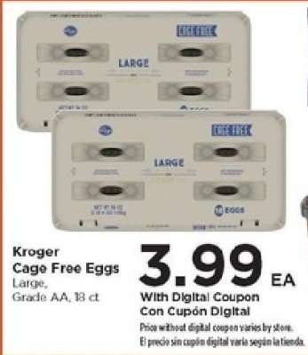 Kroger Cage Free Eggs