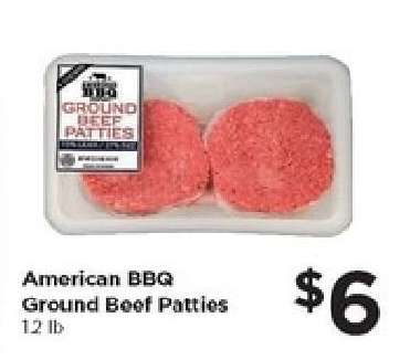American BBQ Ground Beef Patties
