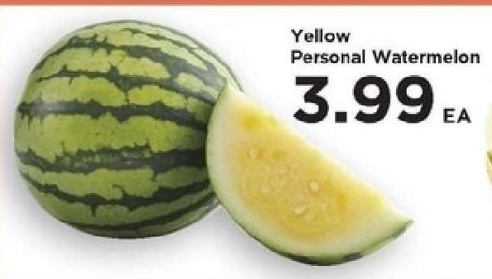 Yellow Personal Watermelon