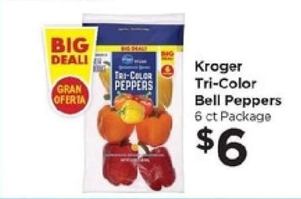 Kroger Tri-Color Bell Peppers