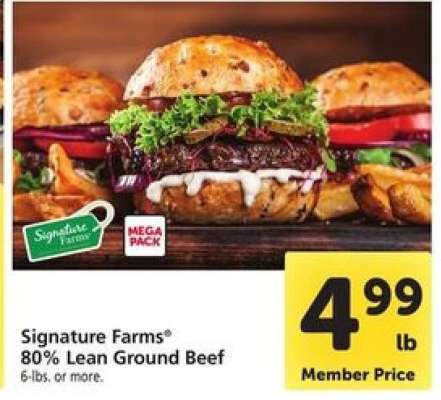 Signature Farms 80% Lean Ground Beef