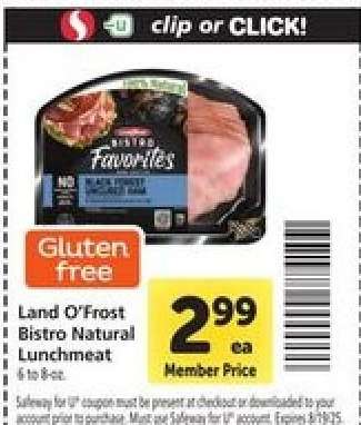 Land O'Frost Bistro Natural Lunchmeat