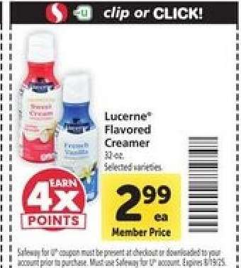 Lucerne Flavored Creamer